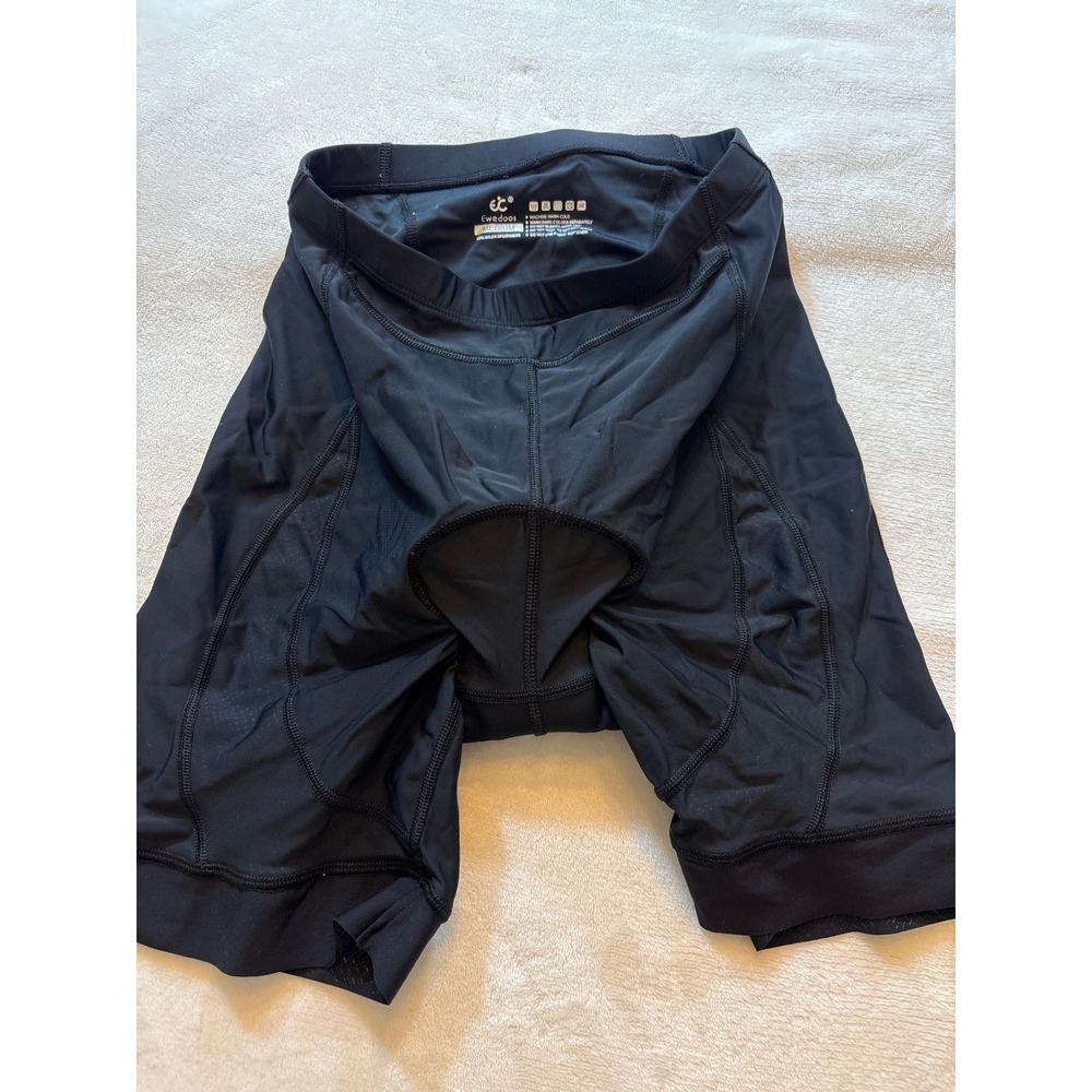 Ewedoos Womens Padded Cycling Shorts Black Medium Compression Biking Shorts